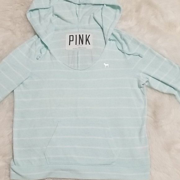 PINK Victoria's Secret Tops - ⭕5/$25⭕ PINK VS Striped Hoodie Beach Pullover